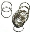 10 Pairs of 27mm Nickel Earring Hoops